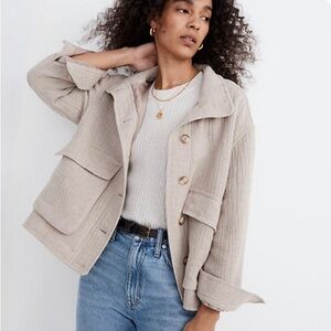 Madewell Clairmont Crop Jacket size XL NWT